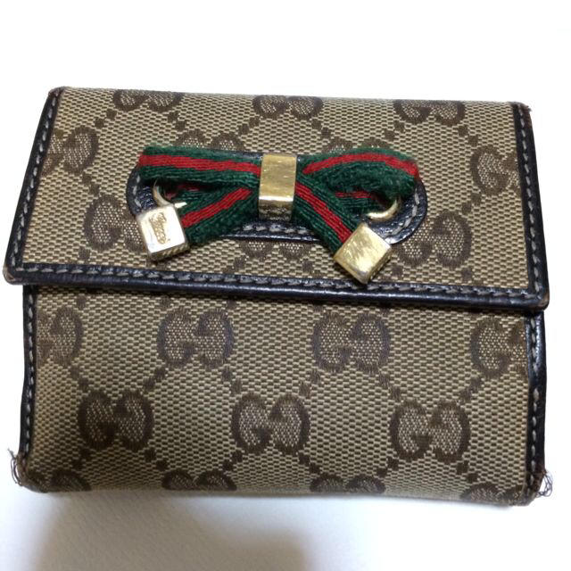 GUCCI - GUCCI リボン 財布の通販 by さやか's shop|グッチなら GUCCI - GUCCI リボン 財布の通販 by さやか's shop|グッチなら