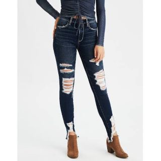 アメリカンイーグル(American Eagle)のアメリカンイーグル AEOデニムXスーパーハイライズジェギング(デニム/ジーンズ)