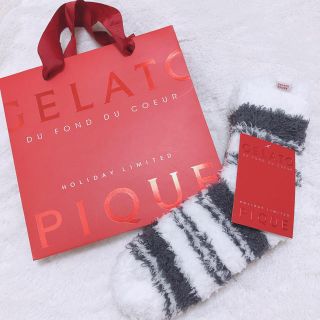 ジェラートピケ(gelato pique)のジェラートピケ オム❤️Xmas限定ソックス&ショッパーset❤️(ソックス)