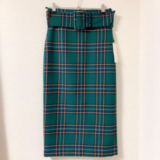 ザラ(ZARA)の【ねじゅ様専用】未使用タグ付き　ZARA チェックタイトスカート (ひざ丈スカート)