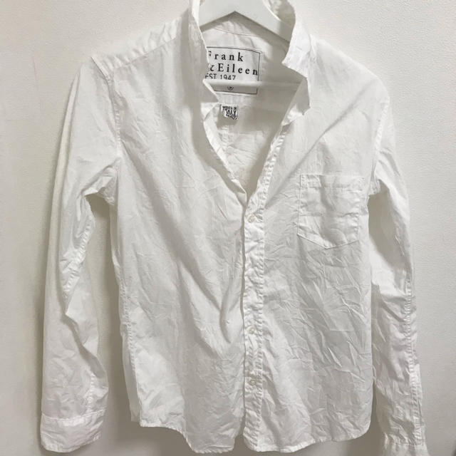 白シャツ再値下げ◎美品♡フランク&アイリーン♡シワ加工シャツ