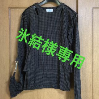 ヴィヴィアンウエストウッド(Vivienne Westwood)の【9割引】vivienne westwood 黒チェックシャツ(シャツ)