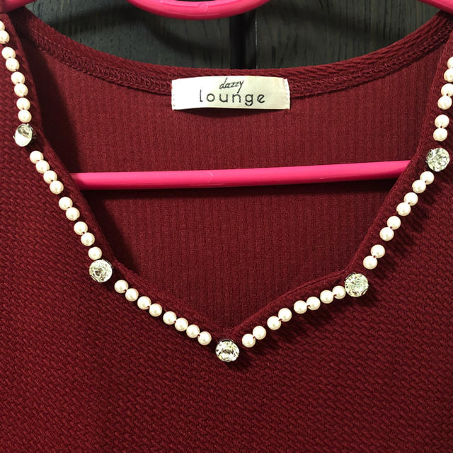 dazzy store(デイジーストア)のミニ ドレス キャバ  ラウンジ ワインレッド レディースのフォーマル/ドレス(ミニドレス)の商品写真