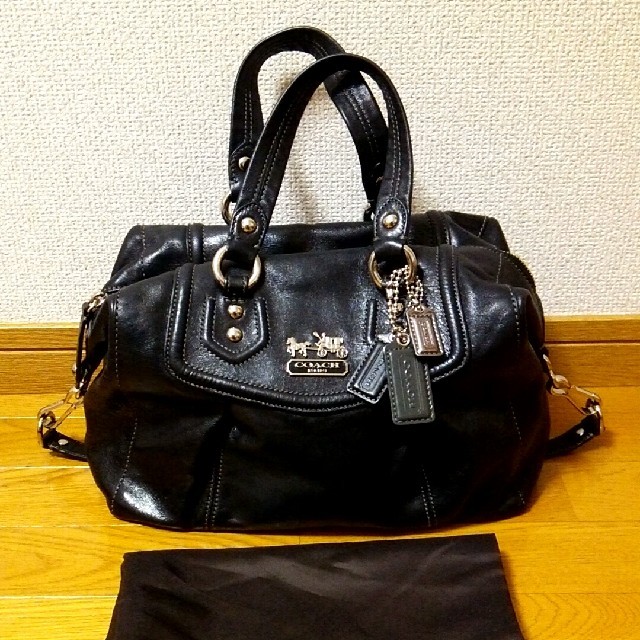 【美品】コーチ COACH 2way マディソン レザーバッグ  黒