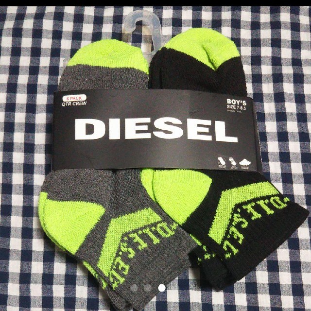 DIESEL(ディーゼル)の☆新品☆ディーゼル★ソックス2足組♪ キッズ/ベビー/マタニティのこども用ファッション小物(靴下/タイツ)の商品写真