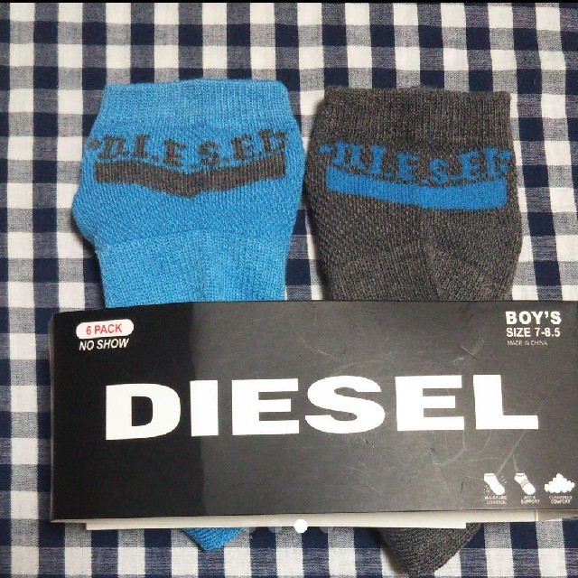 DIESEL(ディーゼル)の☆新品☆ディーゼル★ボーイズ＊ショートソックス2足組♪ キッズ/ベビー/マタニティのこども用ファッション小物(靴下/タイツ)の商品写真