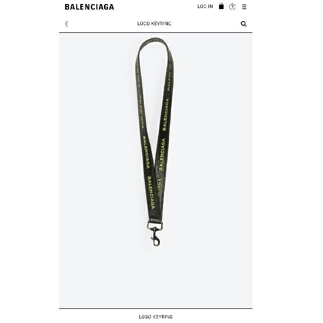 Balenciaga(バレンシアガ)のバレンシアガ　ネックストラップ　ランヤード　新品未使用　正規品　 メンズのアクセサリー(ネックレス)の商品写真