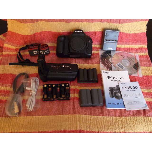 Canon - 中古　キャノン　フルサイズデジタルカメラ　EOS5D　バッテリーグリップ付き