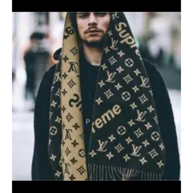 LOUIS VUITTON(ルイヴィトン)のLOUIS VUITTON ✖️ SUPREME マフラー メンズのファッション小物(マフラー)の商品写真