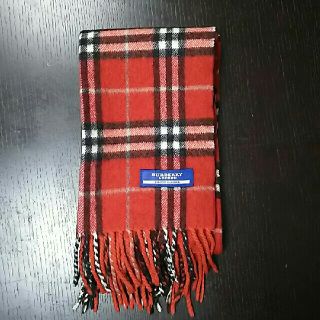 バーバリーブルーレーベル(BURBERRY BLUE LABEL)のぷんり様専用 バーバリー マフラー レッド(マフラー/ショール)