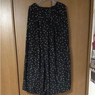 ダブルクローゼット(w closet)のドット W closet ワイドパンツ 水玉 ダブルクローゼット ガウチョ(カジュアルパンツ)