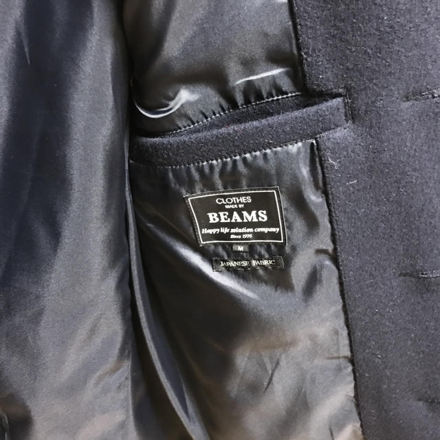 BEAMS(ビームス)のmiyavi様専用 美品BEAMSビームスウールショートコート M メンズのジャケット/アウター(ピーコート)の商品写真