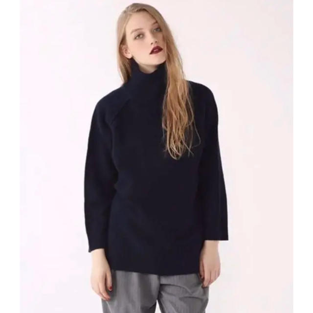 BLACK by moussy(ブラックバイマウジー)のBLACKbymoussy 【定価18,360円】バックスリットニット レディースのトップス(ニット/セーター)の商品写真