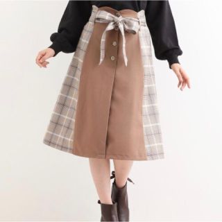 マジェスティックレゴン(MAJESTIC LEGON)のタイムセール♡MAJESTIC LEGON♡チェックキリカエスカート(ひざ丈スカート)