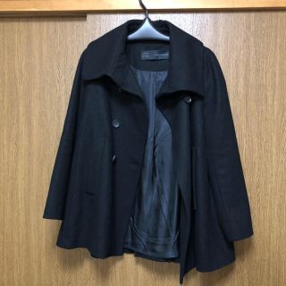 ザラ(ZARA)の美品 ZARA ザラ レディース コート 黒(ピーコート)