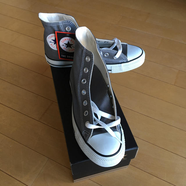 CONVERSE(コンバース)のコンバースオールスター HI チャコール 24.5cm タグ付き未使用 レディースの靴/シューズ(スニーカー)の商品写真