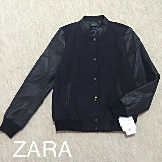 ザラ(ZARA)のZARA✭ザラ✭スタジャン✭ブルゾン✭黒(スタジャン)