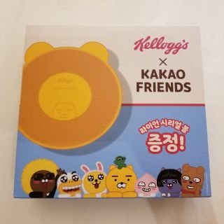 カカオフレンズ　kelloggs　ライアン　お皿(キャラクターグッズ)