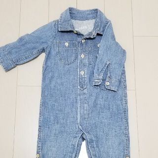 ベビーギャップ(babyGAP)の専用　GAPサイズ70　長袖デニムロンパース(ロンパース)