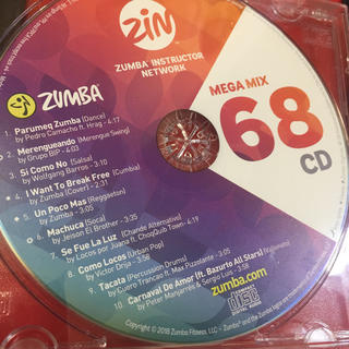 ズンバ(Zumba)のズンバCD mega mix68  専用です(クラブ/ダンス)