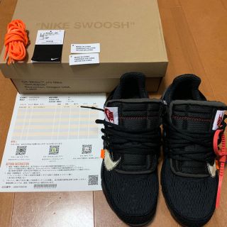 オフホワイト(OFF-WHITE)のTHE TEN NIKE×OFF-WHITE  AIR PRESTO 26cm(スニーカー)