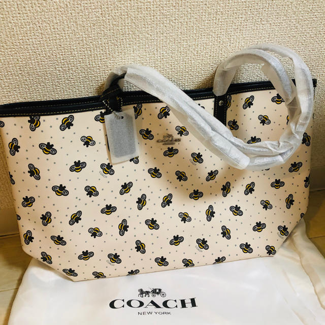 【最終値下げ☆】COACH コーチ トートバッグ&ポーチ ミツバチ柄