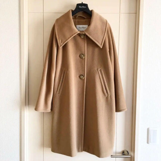 最新作の Max Mara - 最高級 マックスマーラ 白タグコート カシミヤ
