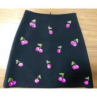 ケイトスペードニューヨーク(kate spade new york)の最終セール！ケイトスペード さくらんぼ チェリー スカート(ミニスカート)