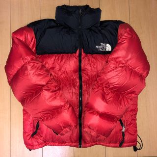 ザノースフェイス(THE NORTH FACE)のthe north face nuptue ヌプシ 赤 red(ダウンジャケット)