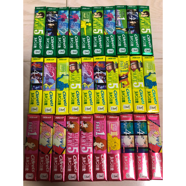 クロレッツXP×ルパン三世 ガム 30本セット 食品/飲料/酒の食品(菓子/デザート)の商品写真