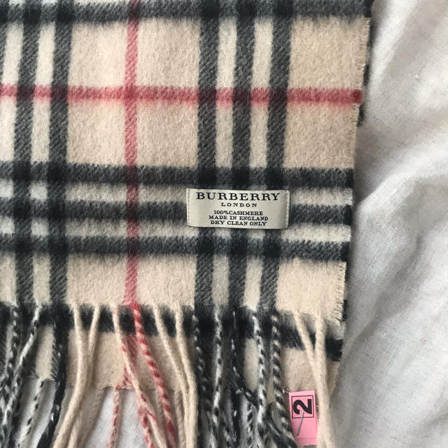 BURBERRY(バーバリー)のバーバリー カシミア マフラー 美品 レディースのファッション小物(マフラー/ショール)の商品写真