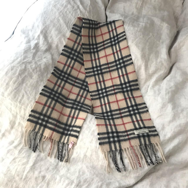 BURBERRY(バーバリー)のバーバリー カシミア マフラー 美品 レディースのファッション小物(マフラー/ショール)の商品写真