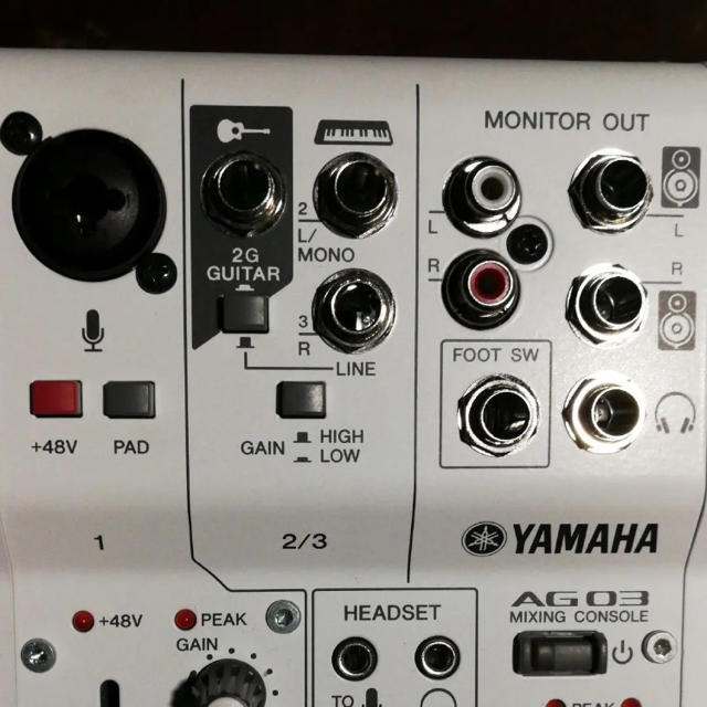 ヤマハ(ヤマハ)の【予約済】ヤマハ YAMAHA AG03 楽器のDTM/DAW(オーディオインターフェイス)の商品写真