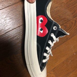 コムデギャルソン(COMME des GARCONS)のPLAY Comme des garçon× Converse　ユニセックス　黒(スニーカー)