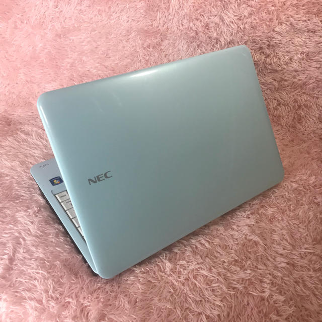 NEC(エヌイーシー)のスカイブルー❤️かわいいNEC❤️10キー付き スマホ/家電/カメラのPC/タブレット(ノートPC)の商品写真