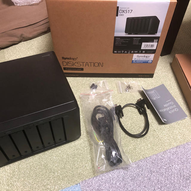 スマホ/家電/カメラSynology DX517 動作確認のみ 保証3年弱あり