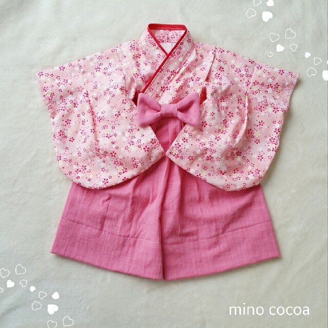 Mさま専用 handmade baby HAKAMA 70-80cm