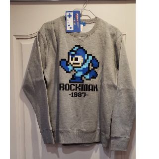 カプコン(CAPCOM)のロックマン L トレーナー ファミコン世代ゲーム好き必見 ドット絵(スウェット)