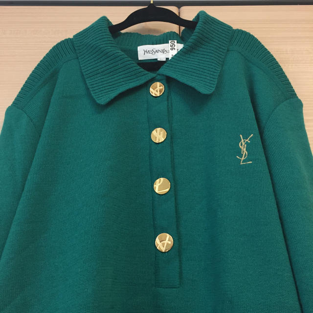 Saint Laurent - 希少☆ヴィンテージYSL ニットポロシャツの通販 by