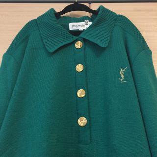 イヴ・サンローラン ニットポロシャツ YVES SAINT LAURENT