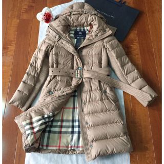 バーバリー(BURBERRY) ダウンコート(レディース)（ベージュ系）の通販 ...