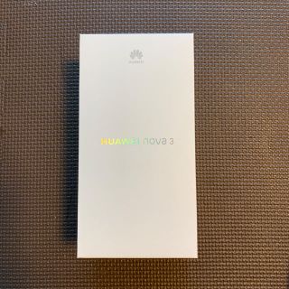 アンドロイド(ANDROID)の新品未開封 HUAWEI NOVA3 アイリッシュパープル(スマートフォン本体)