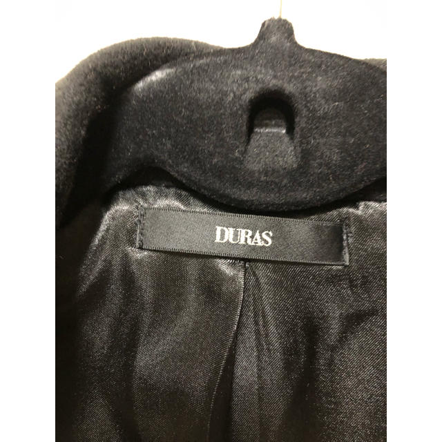 DURAS(デュラス)のデュラス   ロングコート  ブラック レディースのジャケット/アウター(ロングコート)の商品写真