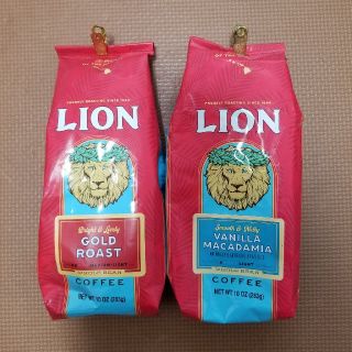 ライオン(LION)のハワイ　ライオンコーヒー　マカダミア味&ゴールドロースト(コーヒー)