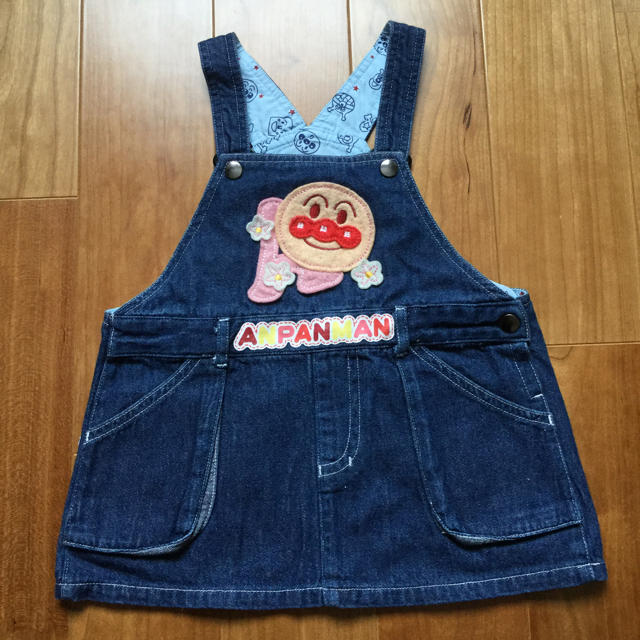 アンパンマン(アンパンマン)のアンパンマン ジャンパースカート90 ワンピース キッズ/ベビー/マタニティのキッズ服女の子用(90cm~)(ワンピース)の商品写真