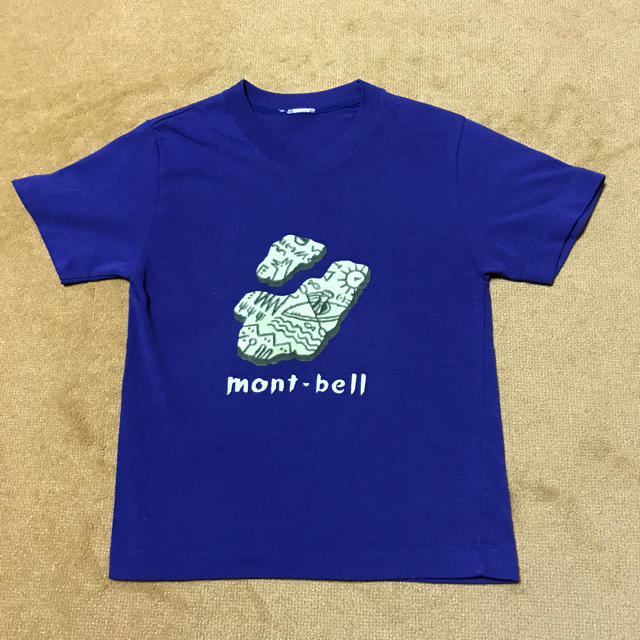 mont bell(モンベル)のモンベル 紫 110 イギリス柄 Tシャツ キッズ/ベビー/マタニティのキッズ服男の子用(90cm~)(Tシャツ/カットソー)の商品写真