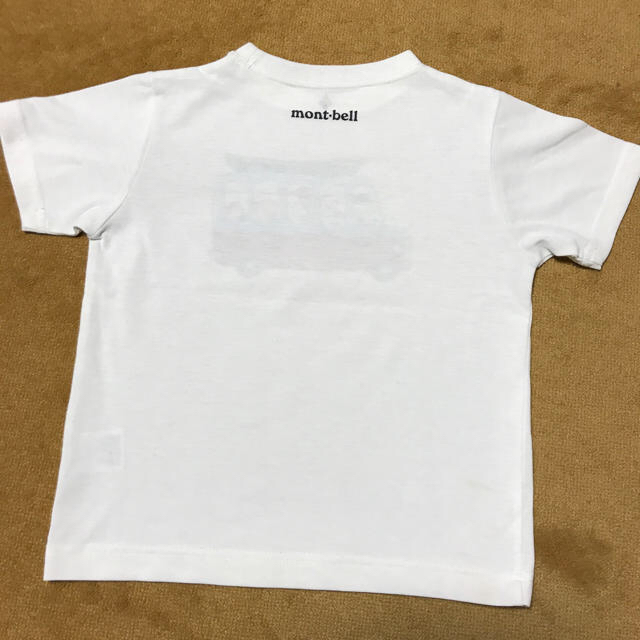 mont bell(モンベル)のモンベル110 モンベルバス Tシャツ 白 キッズ/ベビー/マタニティのキッズ服男の子用(90cm~)(Tシャツ/カットソー)の商品写真