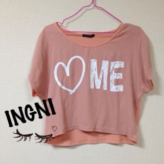 イング(INGNI)のINGNI＊異素材Tシャツ(Tシャツ(半袖/袖なし))