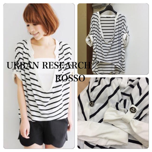 URBAN RESEARCH(アーバンリサーチ)のROSSOボーダーカットソー レディースのトップス(カットソー(半袖/袖なし))の商品写真