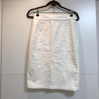 スピックアンドスパン(Spick & Span)のSpick & Span ホワイトデニム タイトスカート スカート(ひざ丈スカート)